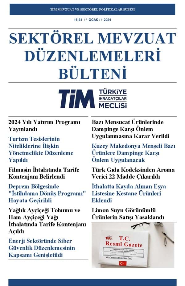 16-31 Ocak 2024 Bülteni 